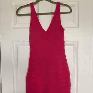 Hot pink Akira bandage dress